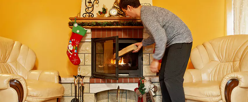 Rusted Metal Fireplace Restoration in White Oak, Ohio